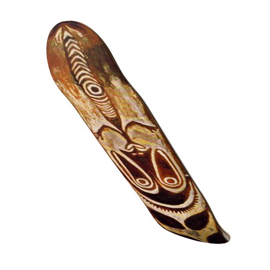 Maori Tribal Shield Skateboard (Voorkant)
