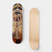 Maori Tribal Shield Skateboard (Voorkant)