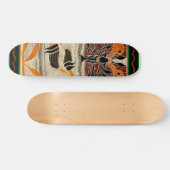 Maori Tribale Folklore Ontwerp Skateboard (Horizontaal)