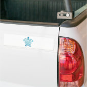 Maori Turtle Honu Art Tribal Tattoo Gift Idee Bumpersticker (Op Truck)