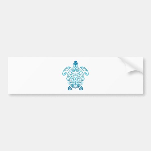 Maori Turtle Honu Art Tribal Tattoo Gift Idee Bumpersticker (Voorkant)