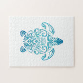 Maori Turtle Honu Art Tribal Tattoo Gift Idee Legpuzzel (Horizontaal)