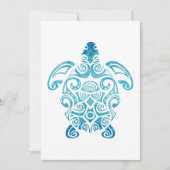 Maori Turtle Honu Art Tribal Tattoo Gift Idee Save The Date (Voorkant)