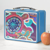 Maori Turtle Metalen Lunchbox (In situ)