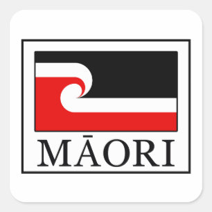 Maori Vierkante Sticker