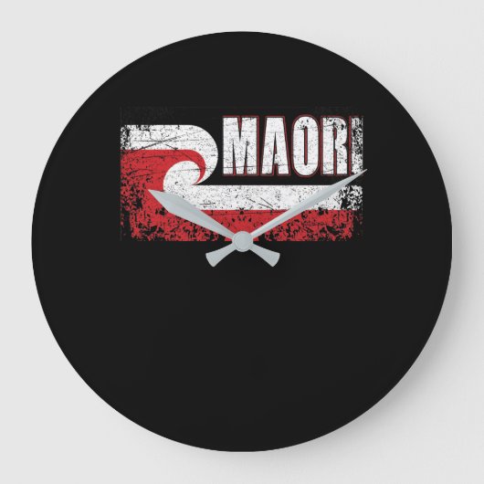 Maori-vlag Nieuw-Zeelandse vlag Grote Klok (Voorkant)