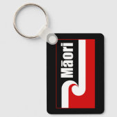 Maori vlag, Tino Rangatiratanga vlag, Maori Sleutelhanger (Voorkant)