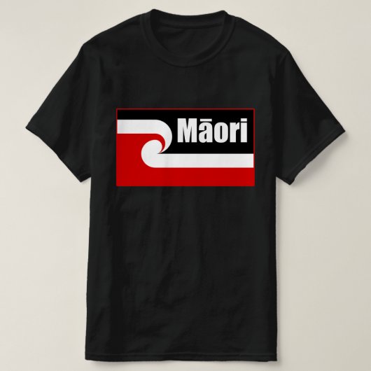 Maori vlag, Tino Rangatiratanga vlag, Maori T-shirt (Design voorkant)