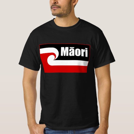 Maori vlag, Tino Rangatiratanga vlag, Maori T-shirt (Voorkant)