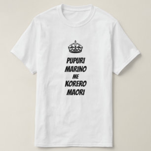Maori voor kalmte en Maori spreken T-shirt