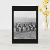 Maori War Dance 1917 Kaart (Gele Bloem)