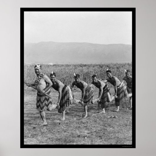 Maori War Dance 1917 Poster (Voorkant)