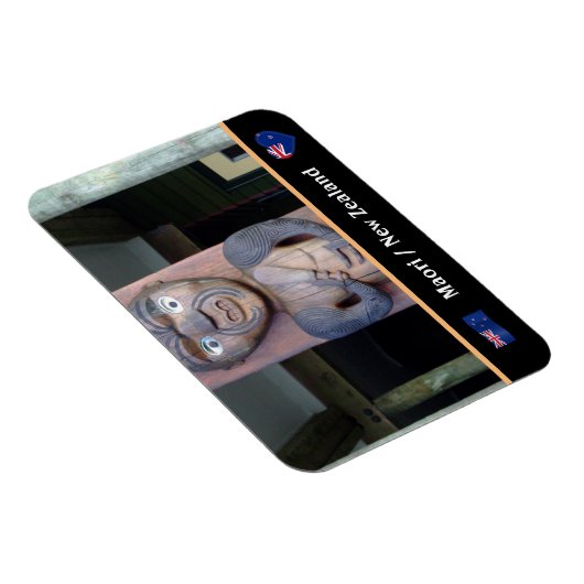 Maori Warrior en inheemse stammen/Nieuw-Zeeland Magneet (Rechterzijde)