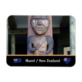 Maori Warrior en inheemse stammen/Nieuw-Zeeland Magneet (Horizontaal)
