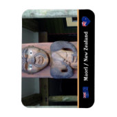 Maori Warrior en inheemse stammen/Nieuw-Zeeland Magneet (Verticaal)