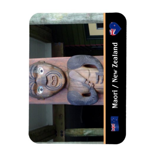 Maori Warrior en inheemse stammen/Nieuw-Zeeland Magneet (Verticaal)