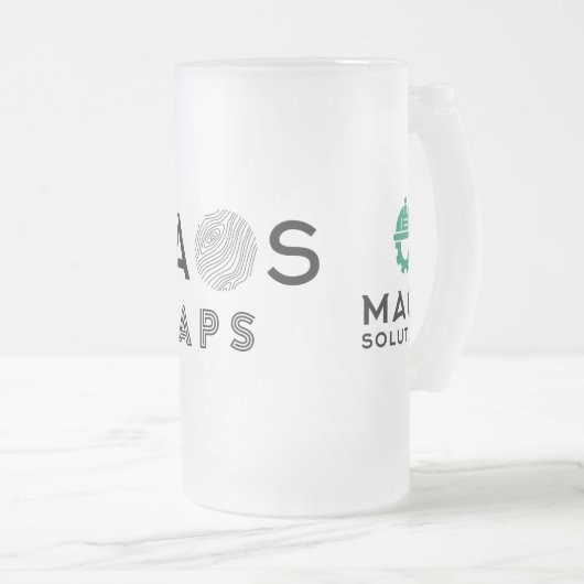 MAOS Beer Frosted Mok (Voorkant rechts)