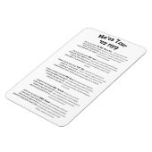 Maoz Tzur Hanukkah Song Full Hebrew & Transcript Magneet (Linkerzijde)