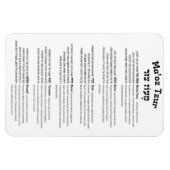 Maoz Tzur Hanukkah Song Full Hebrew & Transcript Magneet (Horizontaal)