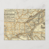 Map Atlantic Coast Briefkaart (Voorkant)