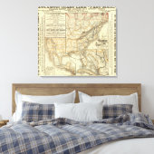 Map Atlantic Coast Canvas Afdruk (Insitu (Slaapkamer))