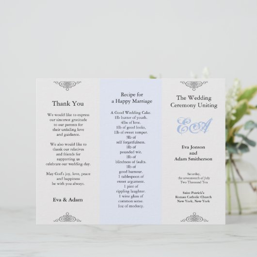 Map bindprogramma Blauw grijs (Staand voorkant)