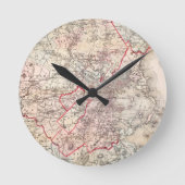 Map: Boston, 1883 Ronde Klok (Voorkant)