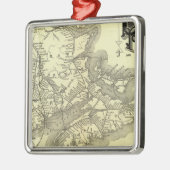 Map Boston en Maine Railroad 2 Metalen Ornament (Links)