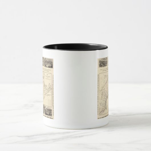 Map Boston en Maine Railroad Mok (Midden)