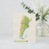 MAP BRIEFKAARTEN & Argentina (Staand voorkant)