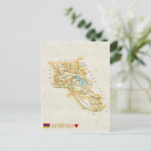 MAP BRIEFKAARTEN & Armenia (Staand voorkant)