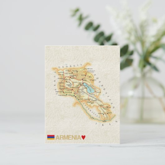 MAP BRIEFKAARTEN & Armenia (Staand voorkant)