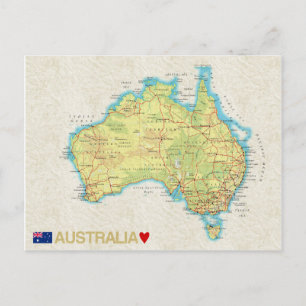MAP BRIEFKAARTEN & Australië