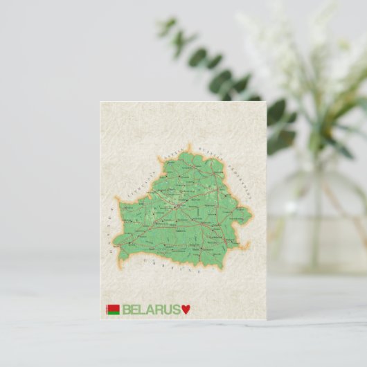 MAP BRIEFKAARTEN & Belarus (Staand voorkant)