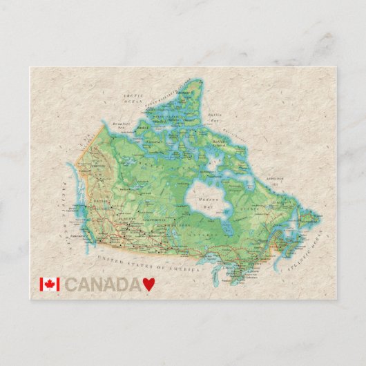 MAP BRIEFKAARTEN & Canada (Voorkant)