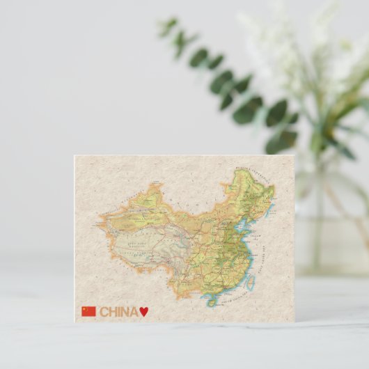 MAP BRIEFKAARTEN & China (Staand voorkant)