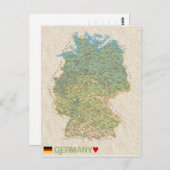 MAP BRIEFKAARTEN & Duitsland (Voorkant / Achterkant)