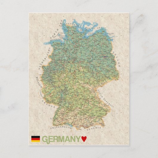 MAP BRIEFKAARTEN & Duitsland (Voorkant)