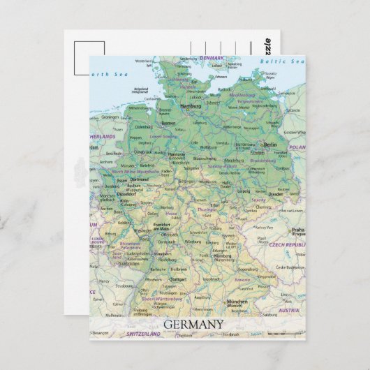 MAP BRIEFKAARTEN & Duitsland 2 (Voorkant / Achterkant)