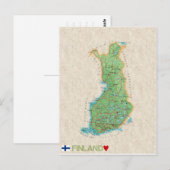 MAP BRIEFKAARTEN & Finland (Voorkant / Achterkant)