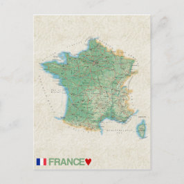 MAP BRIEFKAARTEN & France