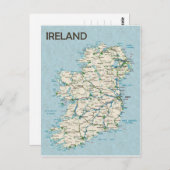 MAP BRIEFKAARTEN & Ireland (Voorkant / Achterkant)