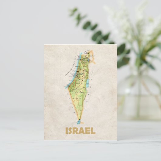 MAP BRIEFKAARTEN & Israel (Staand voorkant)