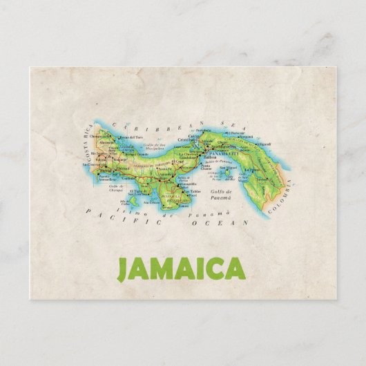 MAP BRIEFKAARTEN & Jamaica (Voorkant)