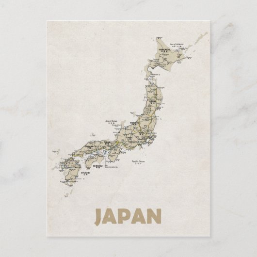 MAP BRIEFKAARTEN & Japan (Voorkant)