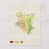 MAP BRIEFKAARTEN & Kenya (Voorkant)