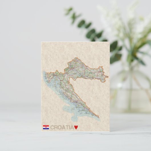 MAP BRIEFKAARTEN Kroatië (Staand voorkant)