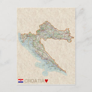 MAP BRIEFKAARTEN Kroatië