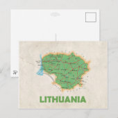 MAP BRIEFKAARTEN & Litouwen (Voorkant / Achterkant)