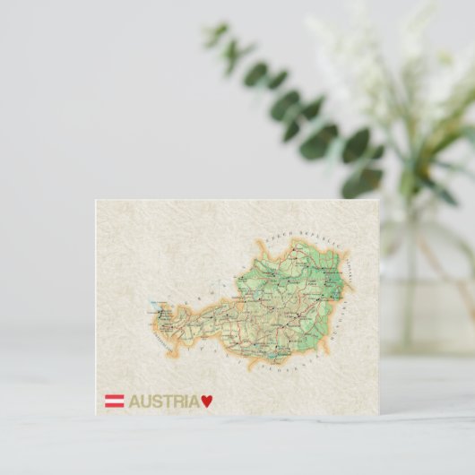 MAP BRIEFKAARTEN & Oostenrijk (Staand voorkant)